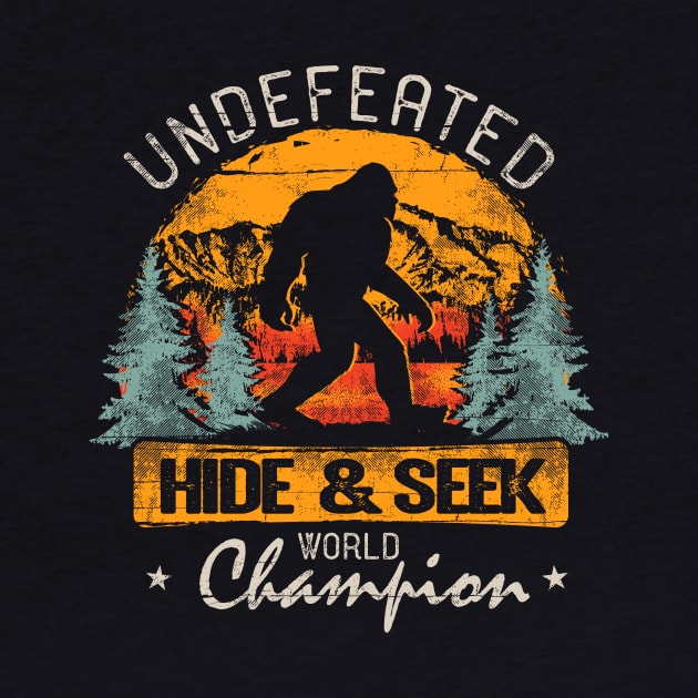 Bigfoot Undefeated Hide and Seek Champion by Dailygrind